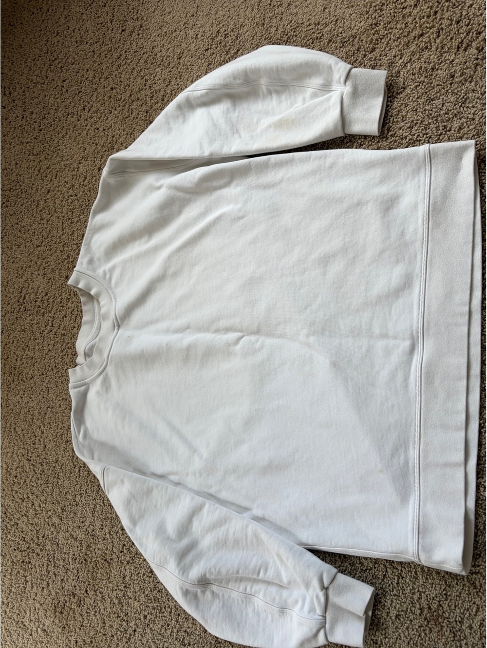 Women's Lululemon white crewneck sweatshirt XLarge